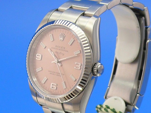 Rolex Air-King 114234 Wei�goldl�nette