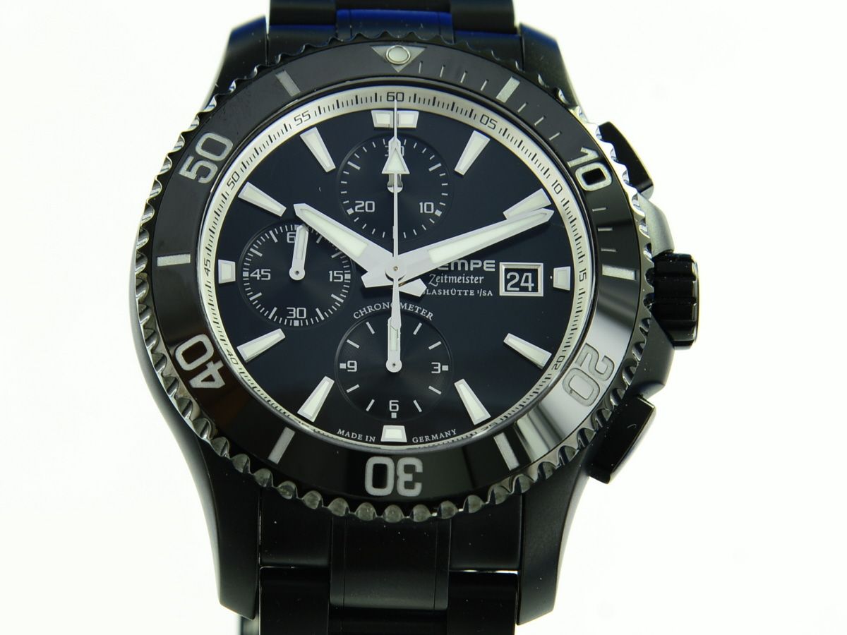 Wempe Zeitmeister Sport Taucher Chronograph DLC Chronometer WM690004