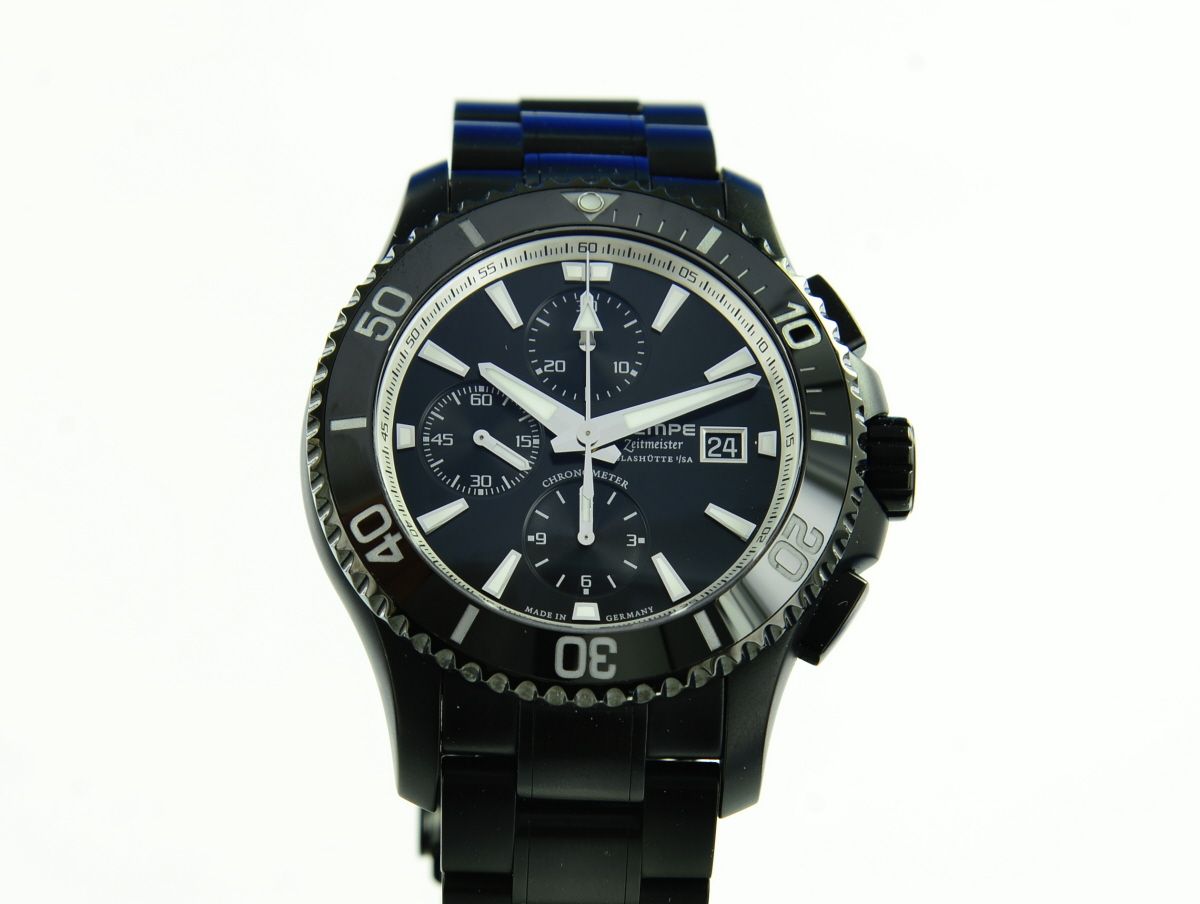 Wempe Zeitmeister Sport Taucher Chronograph DLC Chronometer WM690004