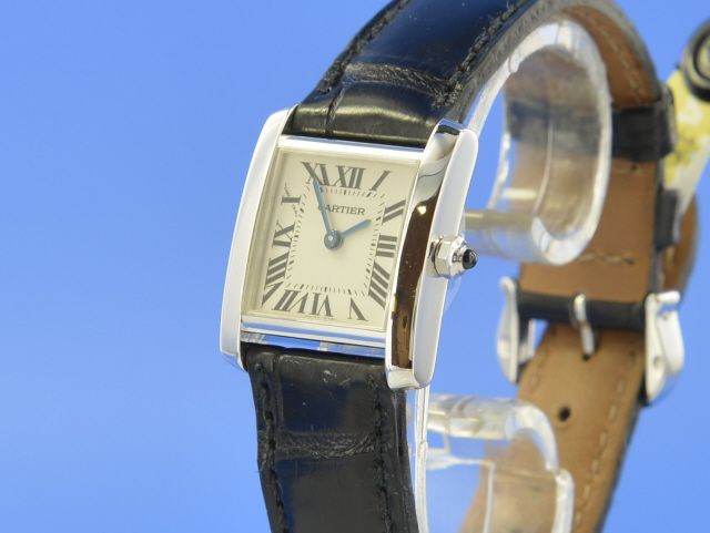 Cartier Tank Franaise Lady 18K White Gold