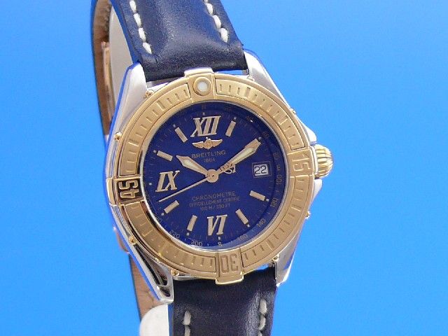 Breitling Windrider Lady B-Class Stahl/Gold 750K