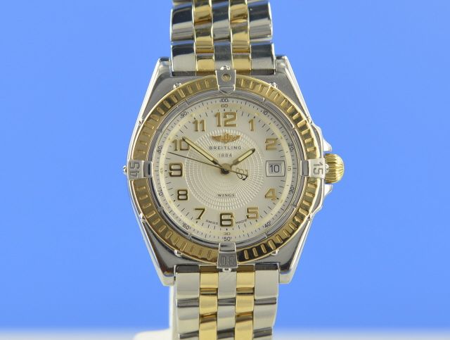 Breitling Wings Damen Stahl/Gold