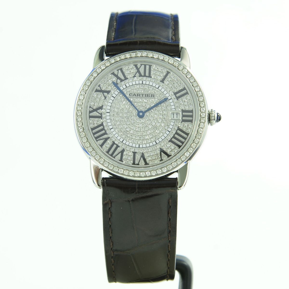 Cartier Ronde Solo de Cartier sekundrer Diamantbesatz