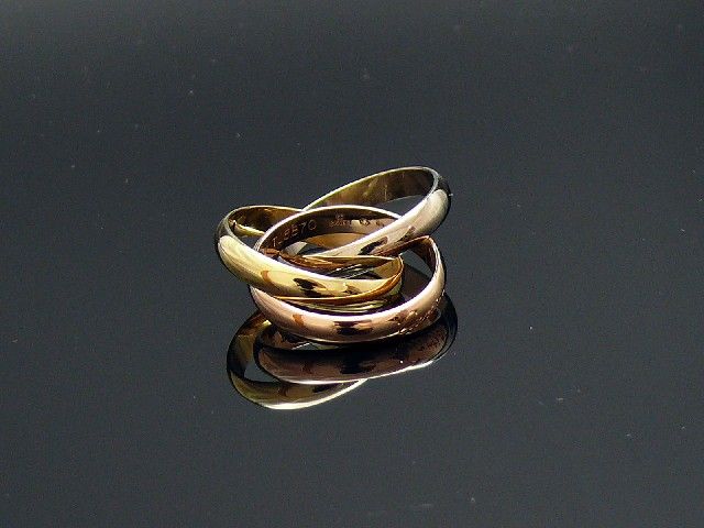 Cartier Trinity gr.51 Ring 750K Gelb/Rot/Weigold