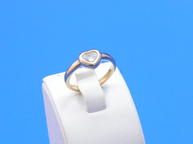 Chopard Happy Diamonds Herzring gr.54 18ct Gelbgold
