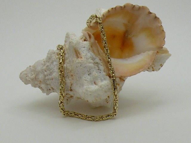 Kette massive Knigskette endlos in Gold 585/14K