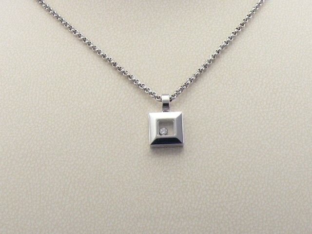 Chopard HAPPY DIAMOND in 750/- Weigold Kette mit Anhnger