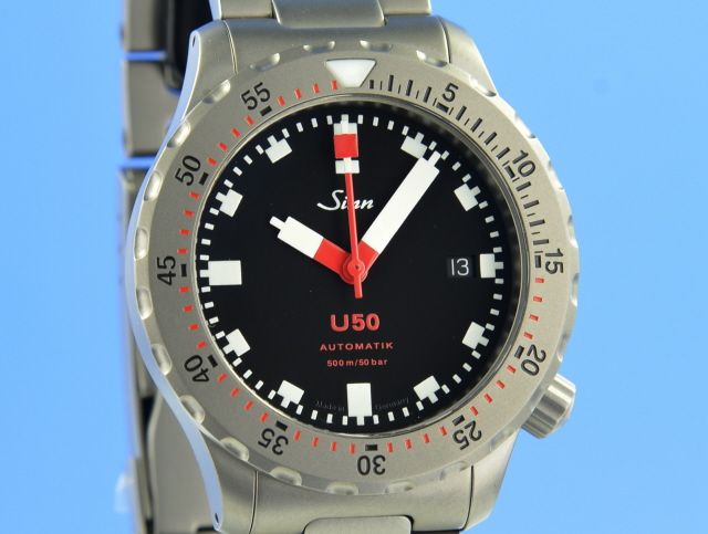 SINN U50 Taucheruhr mit U-Boot Stahl