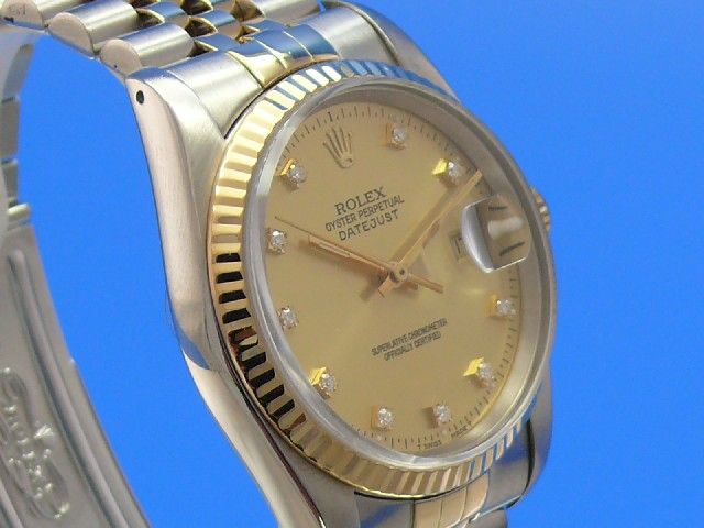 Rolex Datejust 36 mm Brilliant Ziffernblatt