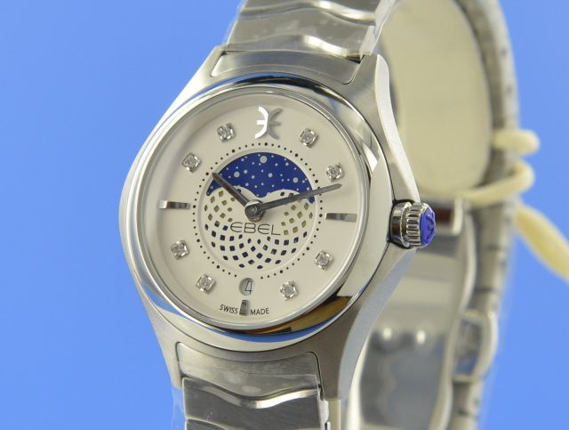 Ebel Wave Lady 30 mm Quarz Mondphase