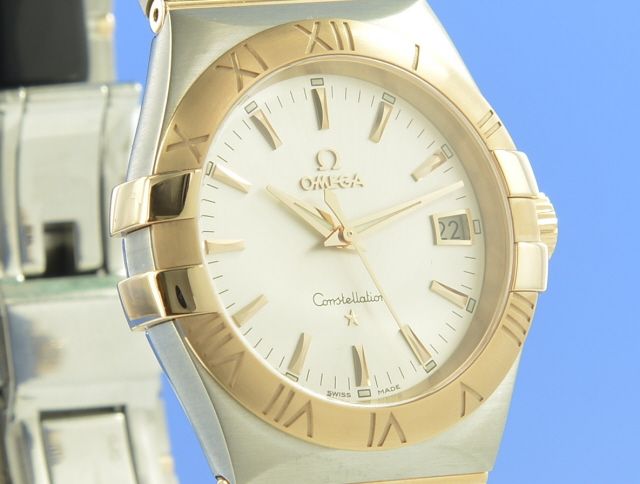Omega Constellation 35 mm Quarz Stahl/Rotgold