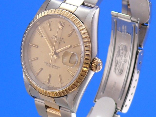 Rolex Date Stahl/Gold 34 mm