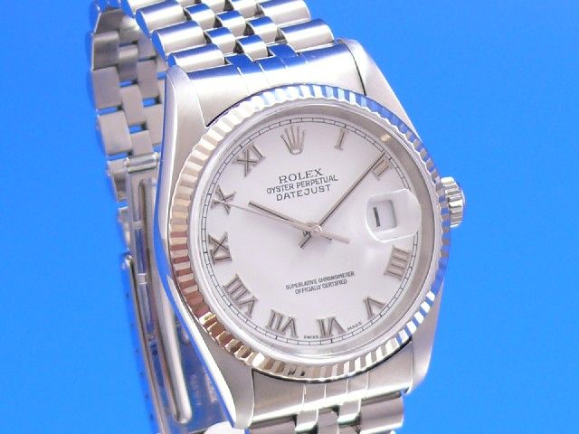 Rolex Datejust 36 mm Weigoldlnette