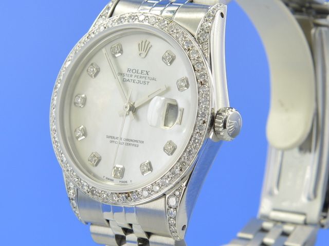 Rolex Datejust 36 mm Diamantbesatz nachtr�glich