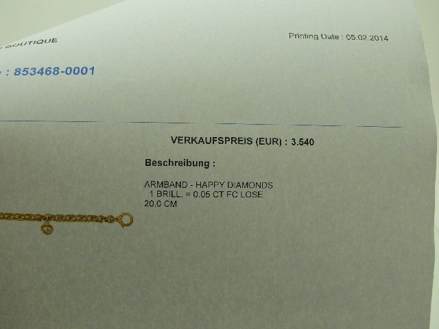 Chopard Happy Diamond Armband 750/ooo Gelbgold