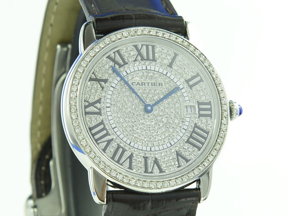 Cartier Ronde Solo de Cartier sekundrer Diamantbesatz