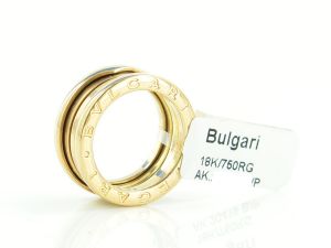 BVLGARI BULGARI B.ZERO 3-BAND RING GOLDRING 18K GOLD ROS�GOLD Gr.50