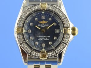 Breitling Callistino Stahl/Gold Diamant
