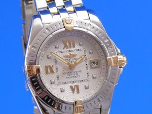 Breitling Cockpit Lady Stahl/Gold Diamant