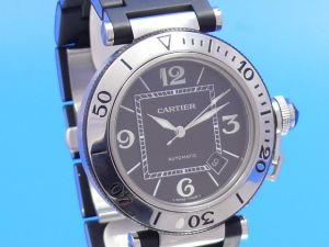 Cartier Pasha Seatimer Automatic Stahl/Kautschuk 40mm