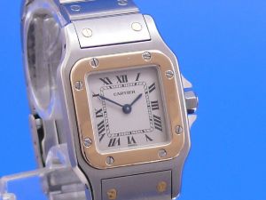 Cartier Santos Damen Stahl/Gold