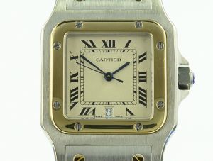 Cartier Santos Galbe Herren Stahl/Gold