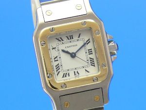 Cartier Santos Stahl/Gold Automatik Damen