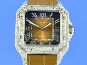 Cartier Santos de Cartier Aftermarket Diamond WSSA0018