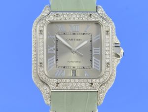 Cartier Santos de Cartier Aftermarket Diamond WSSA0018