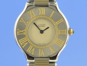 Cartier must 21 Quarz Damenuhr 31 mm