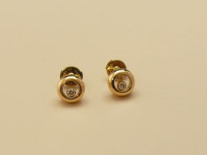 Chopard Happy Diamond Ohrstecker 750/ooo Gelbgold