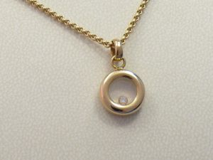 Chopard Happy Diamonds Anhnger+Kette 18ct Gelbgold