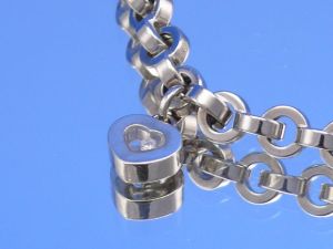 Chopard Happy Diamonds mit Herz 18kt Weigold Armband