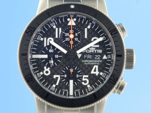 Fortis B-42 Titanium Carbon Dial Chronograph