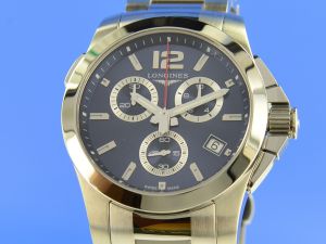 Longines Conquest Chrono L3.702.4 Stahl Blue Dial 41 mm
