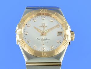 Omega Constellation 38 mm, Stahl ‑ Rotgold Co-Axial 8500