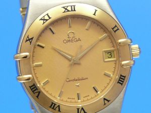 Omega Constellation Herren Quarz Stahl/Gold