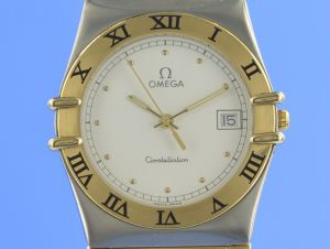 Omega Constellation Stahl/Gold Herren 34 mm