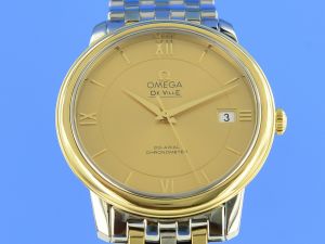 Omega De Ville Prestige Herren Stah/Gelbgold