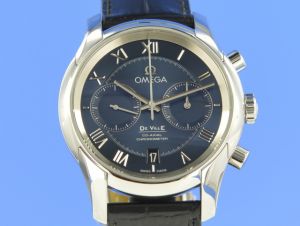Omega Hour Vision De Ville Co-axial 42mm Chronograph Deep Blue