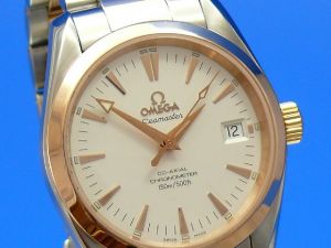 Omega Seamaster Aqua-Terra Mid Size Stahl/Rotgold