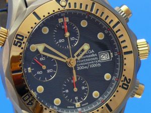 Omega Seamaster Diver 300 Chrono Titan/Rosgold