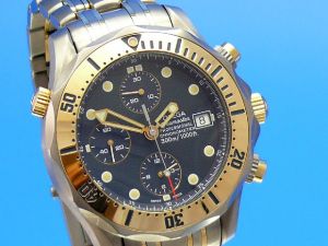 Omega Seamaster Diver 300 Chronograph Titan Gelbgold