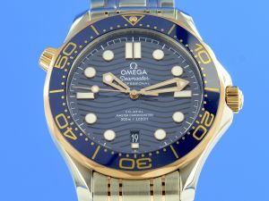 Omega Seamaster Diver 300M Master Chronometer Stahl/Sedangold