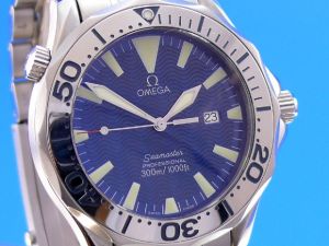 Omega Seamaster Diver 300m Blue Dial Quarz