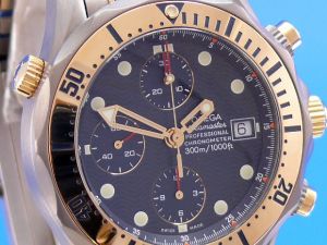 Omega Semaster Diver 300 Chronograph Titan /Gold