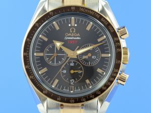 Omega Speedmaster Broad Arrow 1957 Stahl/Rotgold