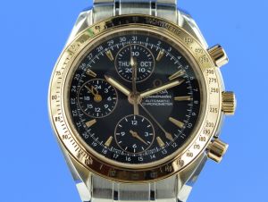 Omega Speedmaster Day/Date Chronograph Stahl/Rotgold