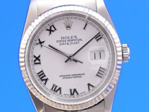 Rolex Datejust 36 mm Weigoldlnette