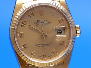 Rolex Datejust Herren 36 mm 18K Gold
